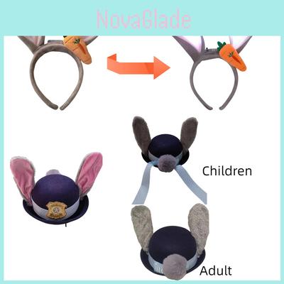 Glowing Headgear For Judy Cosplay Costume Perfect For Kids And Adults