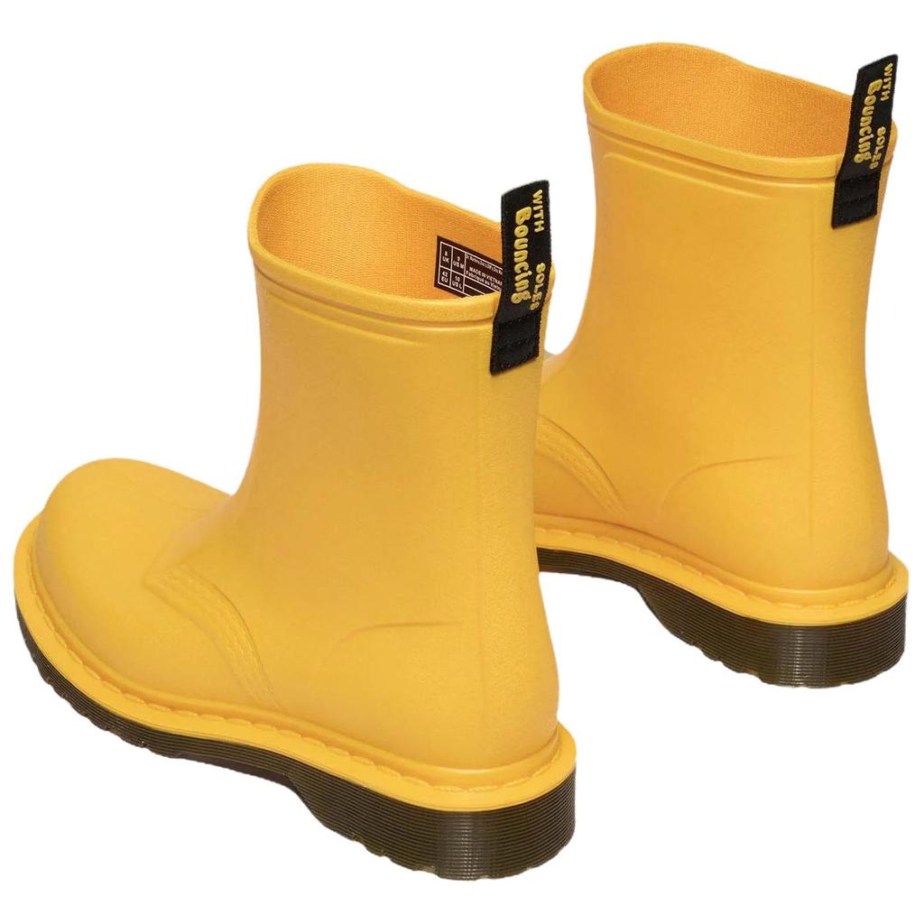 Dr. Martens 1460 PVC Waterproof Slip-On Comfortable Rain Boots Unisex Boots Yellow 41250700