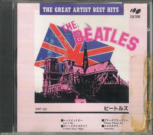 CD BEATLES  The Great Artist Best Hits ERF021 CULTURE Japan Obi Rock Used
