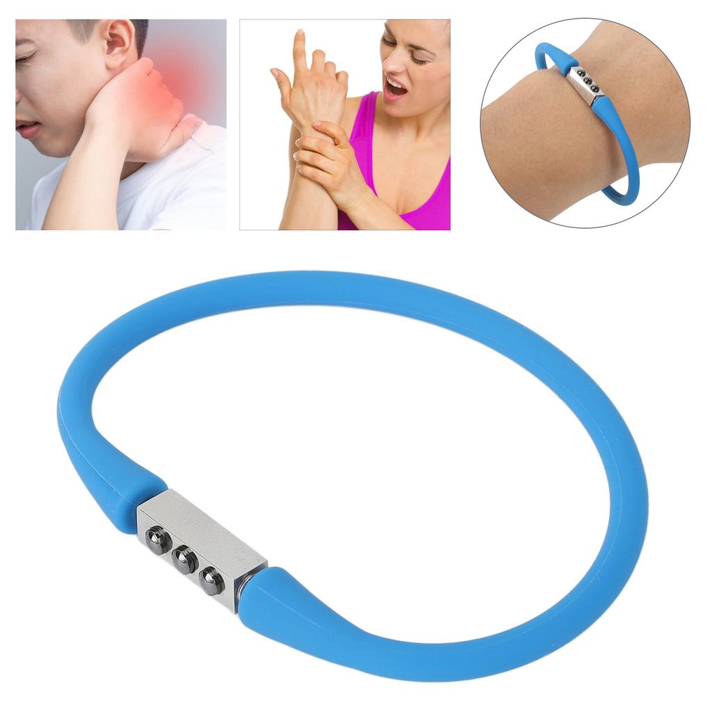 Men Women Negative Ion Balance Energy Bracelet Magnetic Therapy Silicone Sports Wristband for Basketball
