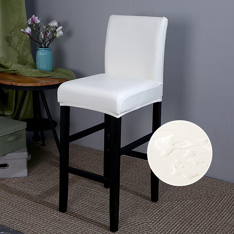 

Чехлы для барных стульев Эластичные Водонепроницаемые ПУ Чехлы для барных стульев Моющиеся Чехлы для барных стульев Чехол для высокого стула с резинками Universal слоновая кость