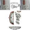 Suicide Squad Harley Quinn Tattoo Sticker Water Transfer Decal For Halloween Decor