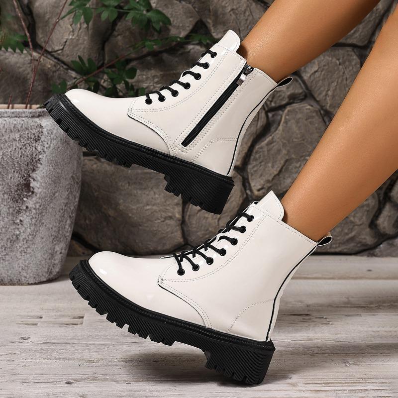 Fashion Internet Celebrity Heightened Platform 2025 New Versatile Booties Spring and Autumn Women's Single Boots