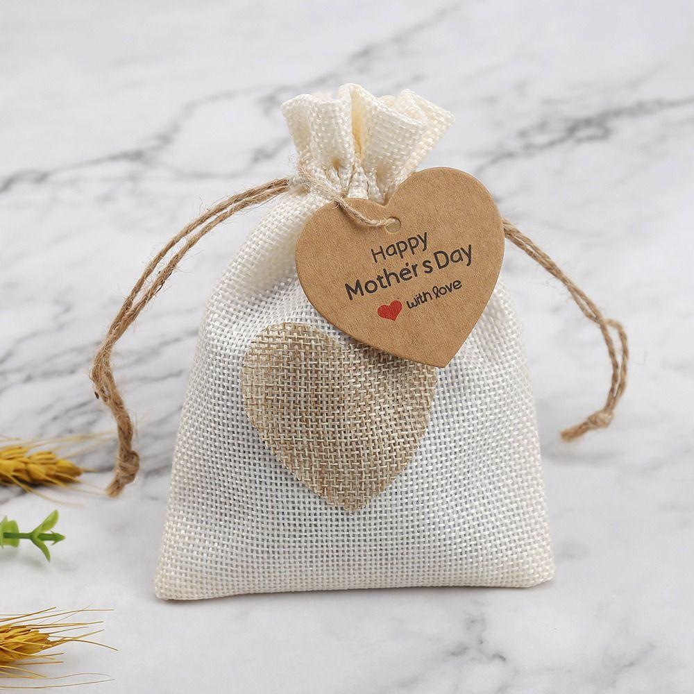100pcs Heart Shaped Cards Gift Labels Hanging Decoration Hand Gift Hanging Tag  Mother Days