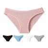 Cotton Thongs for Women Low Rise Sexy Ribbed No Show Ladies Panties Soft Breathable
