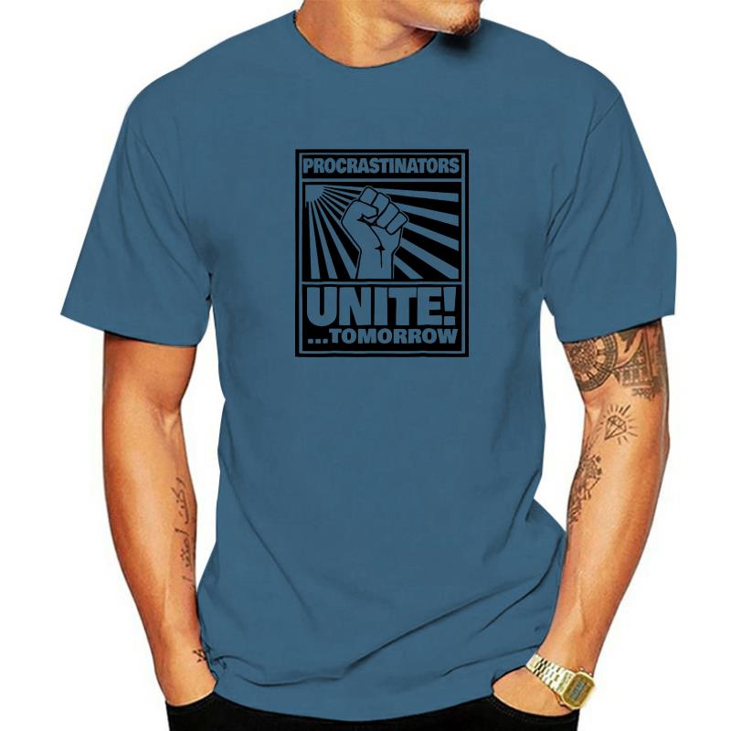 

fashion mens t-shirt Procrastinators Unite Tomorrow t-shirt Cotton Mens T Shirts Summer Tops Tees Retro 3D Printed MAN T-SHIRT 4XL