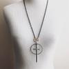 Gothic Pentagram Sword Pendant Necklace - Retro Jewelry.