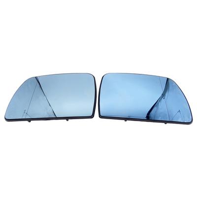 1Pair L+R Door Wing Mirror Glass Heated Blue Left Right Side For BMW X5 E53 99-06 3.0i 4.4i Car-styling Rearview Mirror Heating