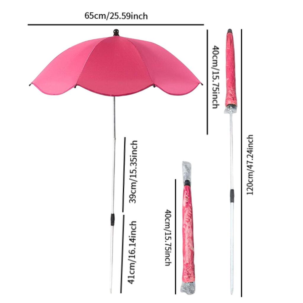 65cm Upgraded Plant Umbrellas For Outdoor Plants, Adjustable Garden Shade Umbrella Larger Plants Shade Cover