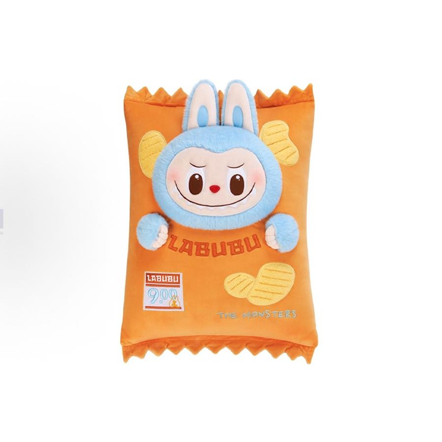 

POP MART THE MONSTERS labubu potato chips pillow Free Gift Included-Authentic Potato Chips Pillow