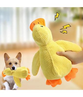 Knuffel Vriendje Slapende Eend Hondenspeelgoed voor Kleine Grote Honden Bijtbestendig Tandenknarsen Geluid Verlichting Eend Geluid Speelgoed