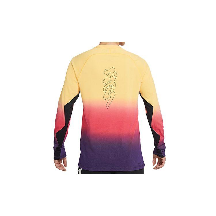 Jordan Gradient Print Quick-Dry Knit Spliced T-Shirt Men Tops Multicolor DH0589-587