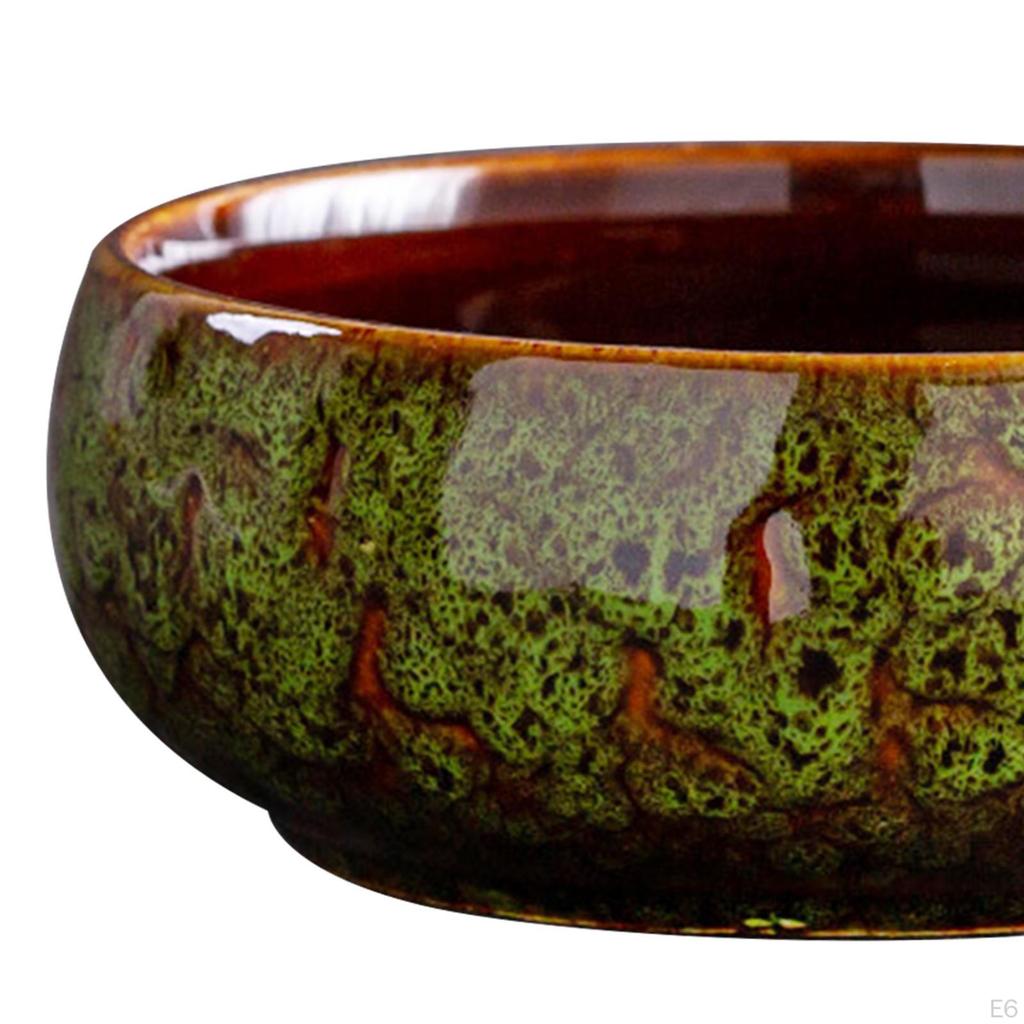 Bonsai Bowl Ceramic Planter for Indoor Plants Lotus Planting In Water Indoors