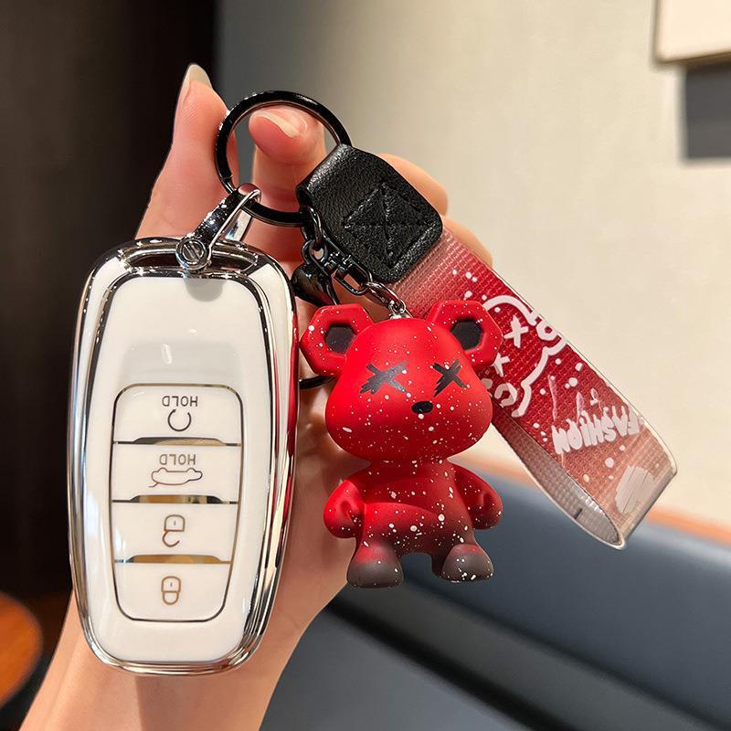 Compatible Hongqi H5/H9/EHS9 (2018-2022) Remote Key Fob Protective Case Cover.