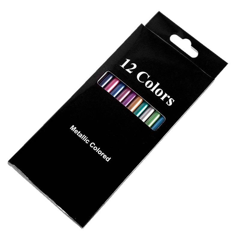 

Двенадцатицветные металлические цветные карандаши для детей и студентов - Искусство, Раскрашивание и Граффити HB