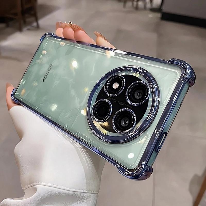 Für Honor Magic 7 Lite 5G 6 Pro 5 4 3 X9c X9b X9a X7b X9 Beschichtetes Silikon Case Magic7 Magic6 7lite Vier Ecken Stoßfeste Abdeckung