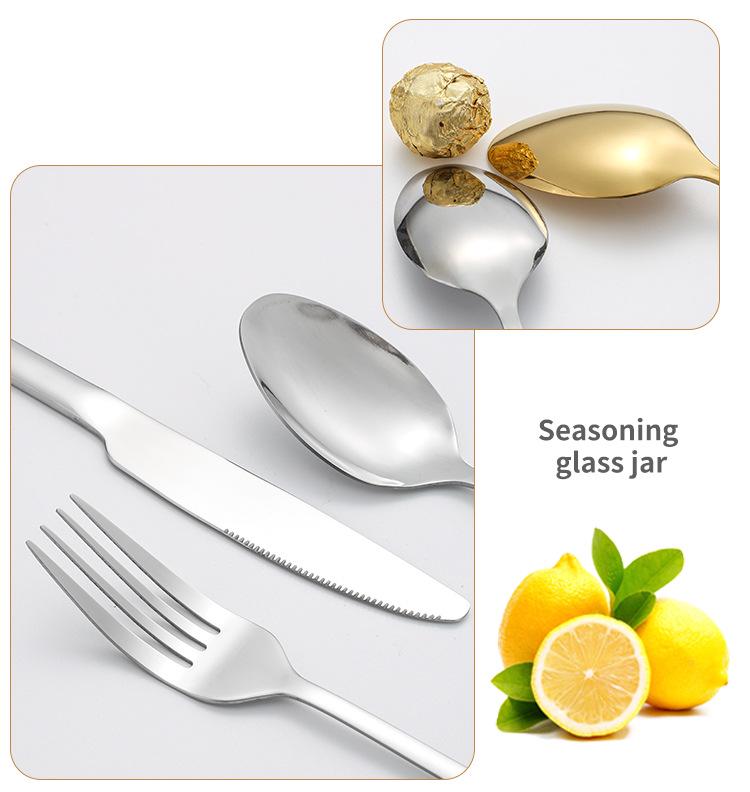 Stainless Steel Camping Cutlery Set: Knife, Fork, Spoon, Plate, Cup with Cloth Bag for Outdoor Use