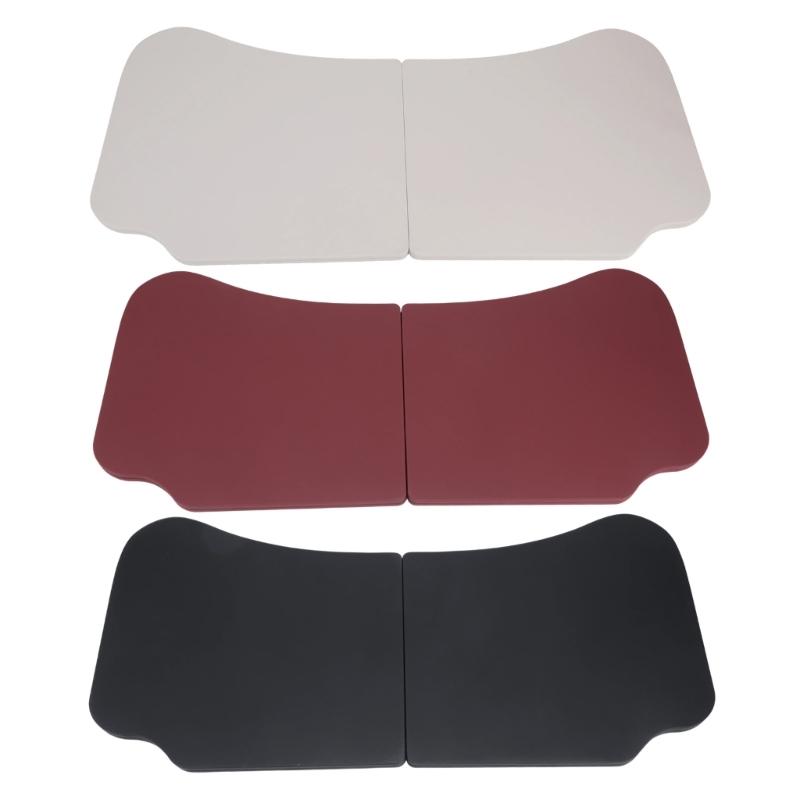 Temporary Car Work Tray with 2-Panel Tabletop for Reading and Item Placement Inside Parked Vehicle Cabin