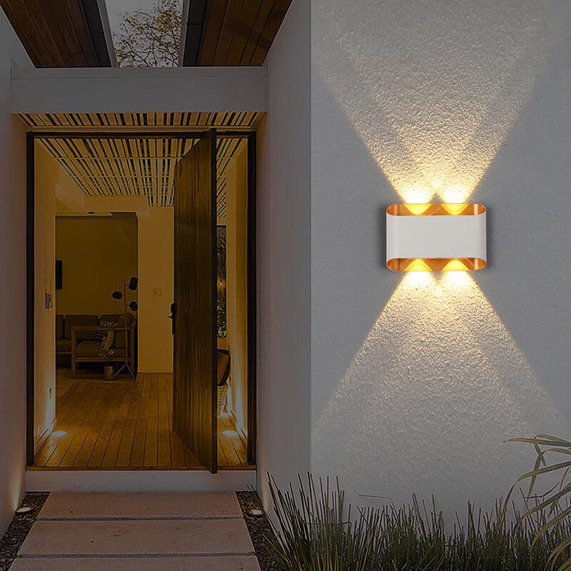 Oeny Lampe murale d'extérieur étanche à LED créative