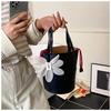 Mini Handbag With Flower Pendant Women's 2025 New Fashion Mobile Phone Bag High-end Small Exquisite Crossbody Bucket Bag
