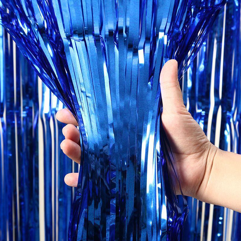 Laser Fringe Backdrop & Tinsel for Party or Event Decoration