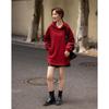 Demana Women's Warm Lace Patchwork Hooded Sweatshirt