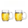 2pcs Sets Craft Beer Glass Wine Glass with Handle Wheat Beer Cup Large Capacity Cold Drink Cup Drinking Glasses Bar Accessories