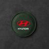 2pcs Car Badge Coasters Suede Water Cup Bottle Holder Anti-slip Mats Accessories For Hyundai Tucson Solaris GDI I20 I30 IX20 i10 B32