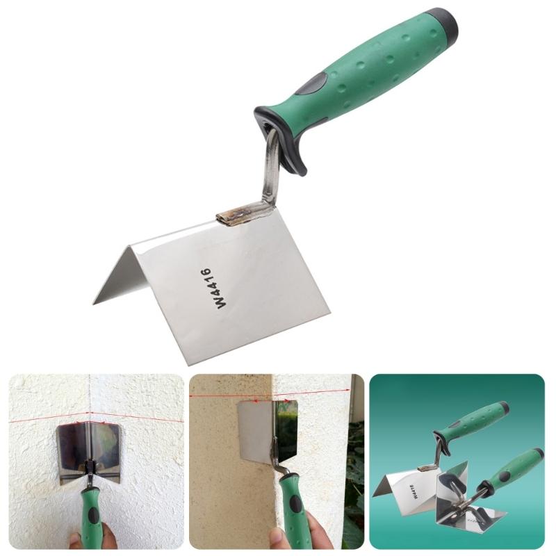 90 Degree Home Renovation Drywall Corner Tool Professional Repairing Corner Mudding Tool Stainless Steel Putty Scraper