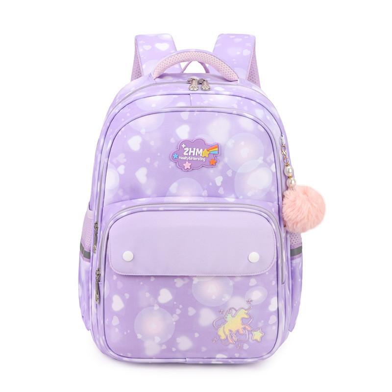 Adorable Oxford Cloth Backpack For Kids With Ergonomic Design And Cute Print