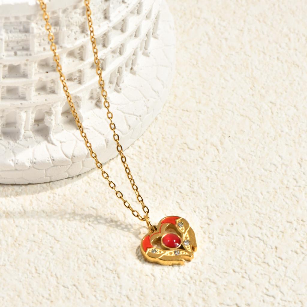 Cheap Trendy Stainless Steel Pendant Necklace Link Chain Geometric Gold Plated Custom Gift DIY Jewelry for Woman Man
