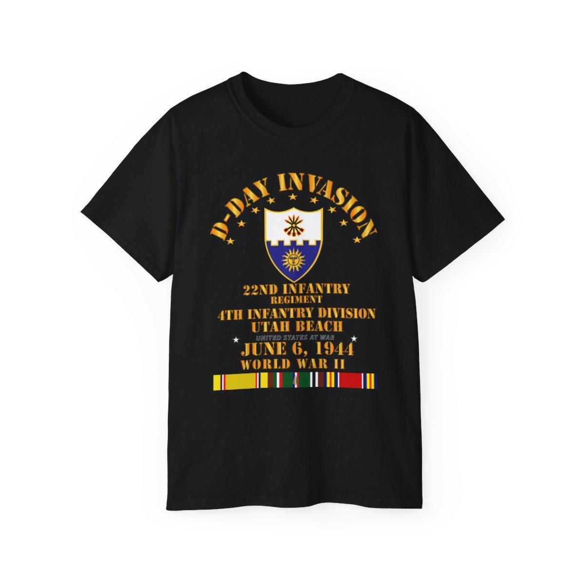 Classic 22nd Infantry Regt 4th ID D Day w SVC XXL