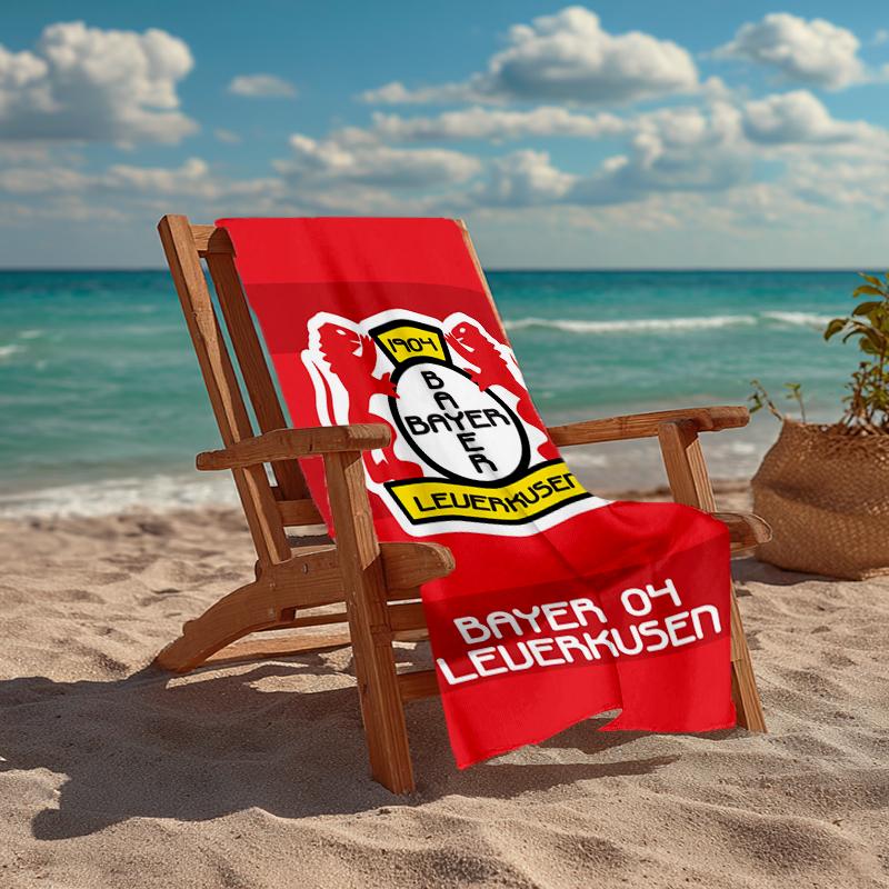 Ultra-Soft Beach Towel with Bayer Leverkusen Theme,Ideal for Pool - Camping, Diving - Perfect Travel Essential, Vibrant Beach Towel.