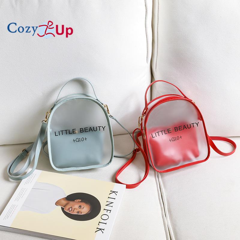 Cozy Up Průhledná taška přes rameno, Dámská taška, Želé batoh