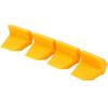 Aramox 4Pcs Tyre Changer Clamping Jaw Protector Yellow Inserts Jaw Clamp Cover Protector Wheel Rim Guard for Tire Changers