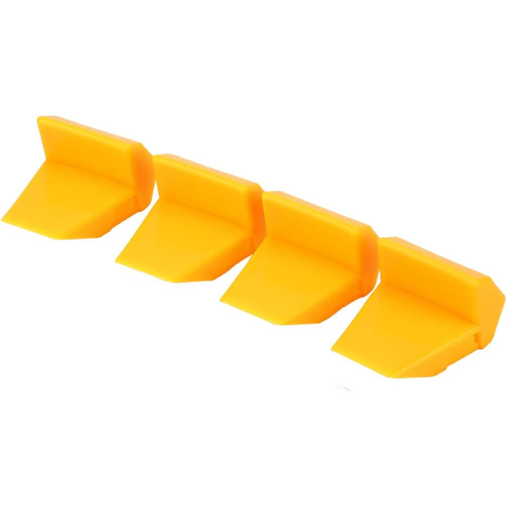 Aramox 4Pcs Tyre Changer Clamping Jaw Protector Yellow Inserts Jaw Clamp Cover Protector Wheel Rim Guard for Tire Changers