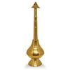 10 Inch Brass Gulab Pash Bottle for Gangajal, Gulab Dani Bottle for Pooja Decorative Showpiece - 30.48 Cm (Brass, Gold)