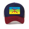 Casquettes de Baseball Imprimé Amazigh Réglables Unisexes Afrique du Nord Chapeaux Berbères Carte Drapeau Amazigh Signe Casquettes de Camionneur Snapback