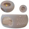 Ceramic Warmer For Tea Light Candle Kettle Jug White