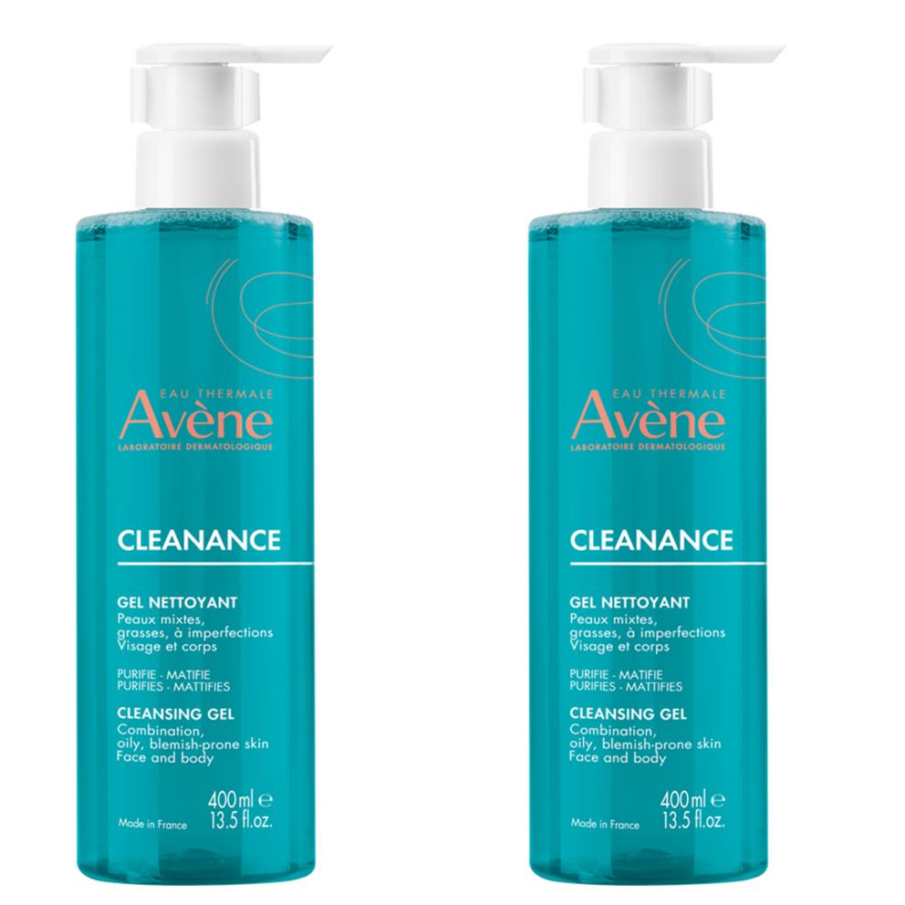 [Avene] Cleanance Cleansing Gel, 400ml, 2-Pack