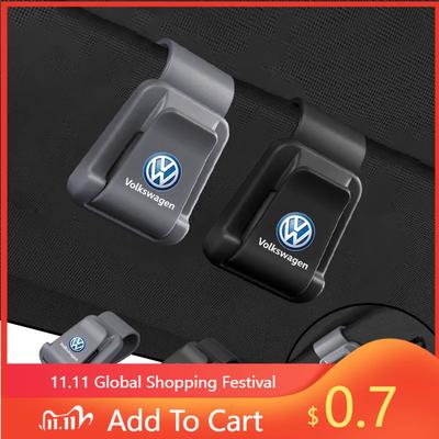 Para Carro VW Porta-Óculos Clipe para Óculos Acessório Multifuncional Interno Para Volkswagen VW RLine R Golf Amarok T5 Phaeton ID3