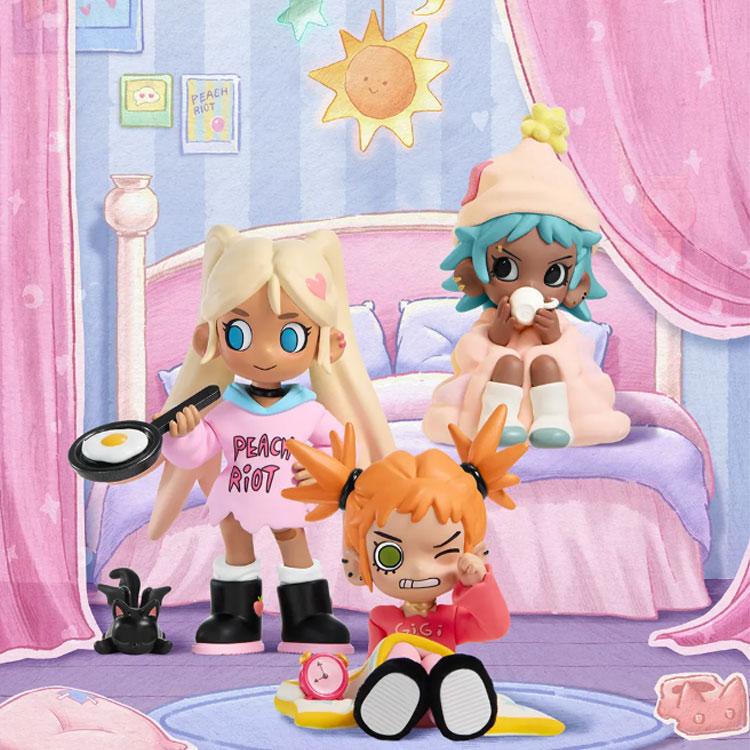 New POP MART Poppy Frankie Gigi Lil Peach Riot Blind Box Single Box/Whole Set 12 Pcs PPMT-2508-0088