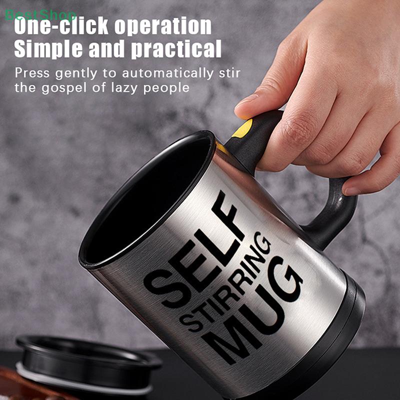 Stainless Steel Electric Mixing Cup Automatic Self Stirring Mug 400ml, Coffee Milk Drink Mug Blender