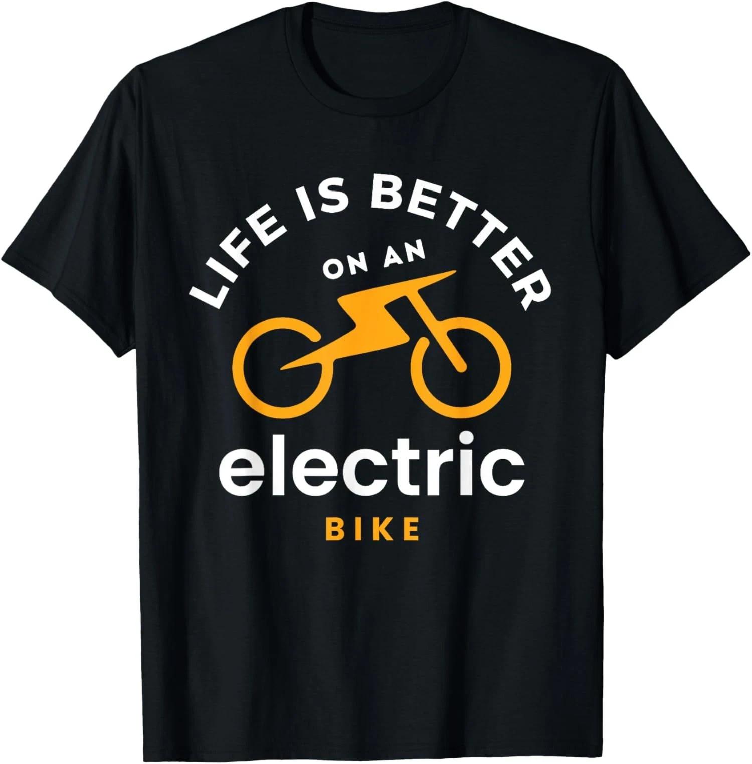 Life is Better With An E-Bike Electric Bike Battery Unisex T-Shirt L