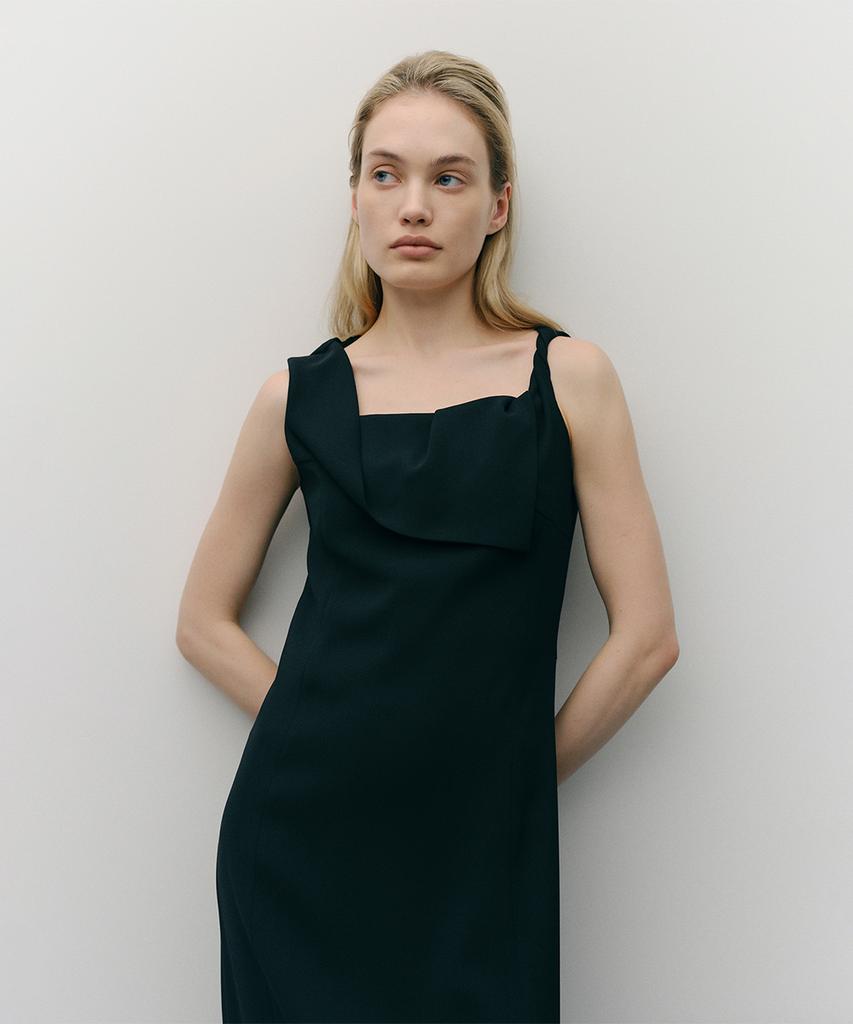Ia Strap Twist Dress (Black)