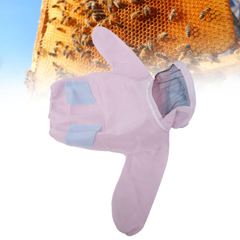 Beekeeping Jacket, Beekeeping Clothes Jacket with Breathable Mesh Veil, Beekeeping Suit for Women Beginner Beekeepers