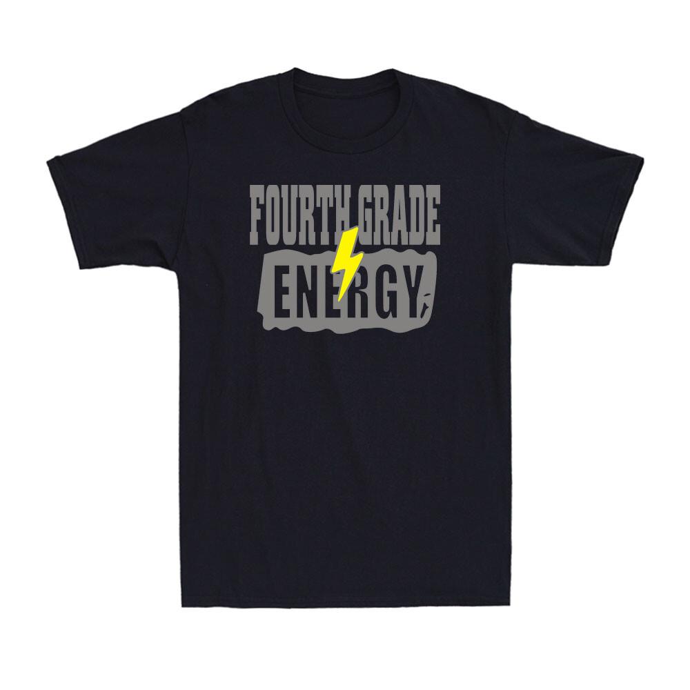 Fourth Grade Energy Elementary Teaching Gift For Teacher Vintage Men T-shirt L