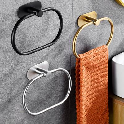 Towel Rack Swivel Rustproof Towel Hanger Ring Heavy Duty Wall Mount Towel Holder Bathroom Kitchen Accessories