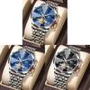 Mens Calendar Design Quartz Watch With Luminous Dial For Casual Wear