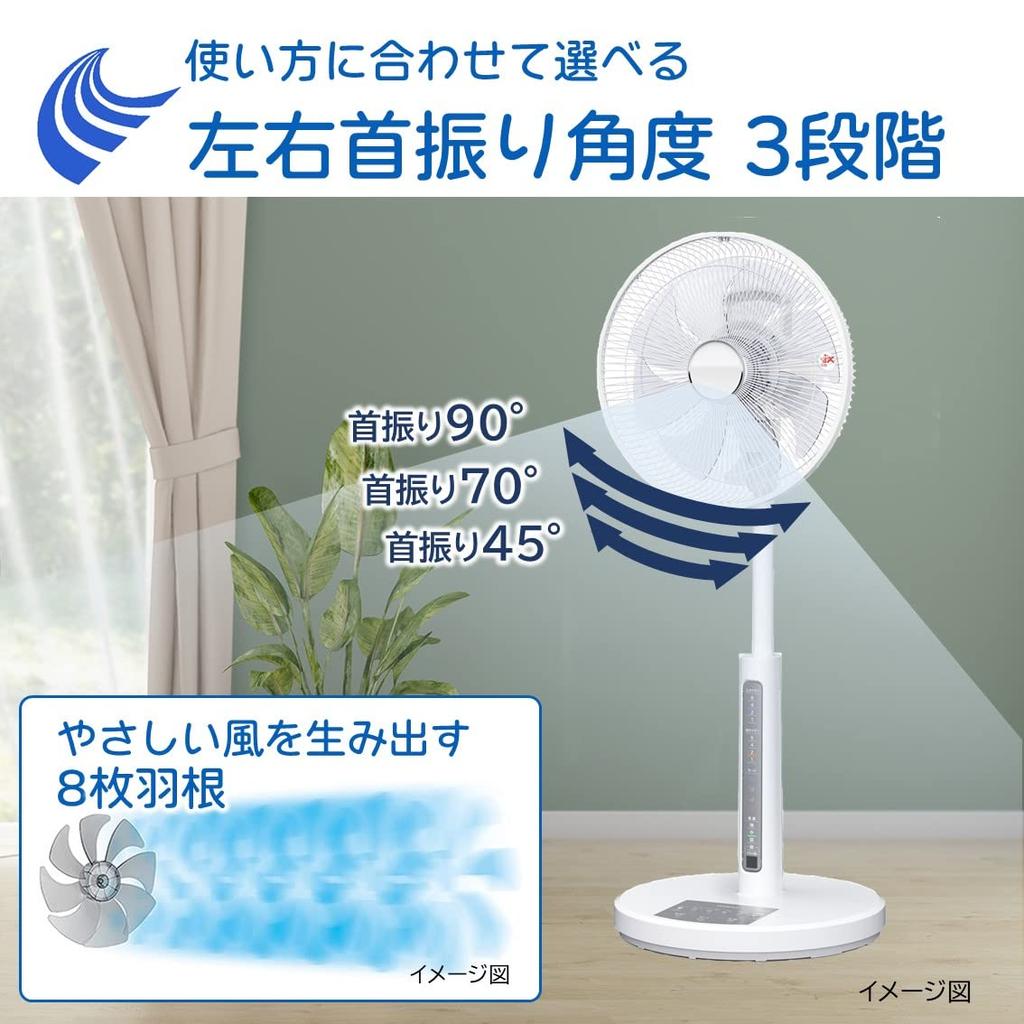 Hitachi Living Room AC 4 Wind Speed 8 Fan Timer Remote Antibacterial Fan, Motor, Levels, Blades, Style, Swing, Function, Control, Treatment, HEF-130R2
